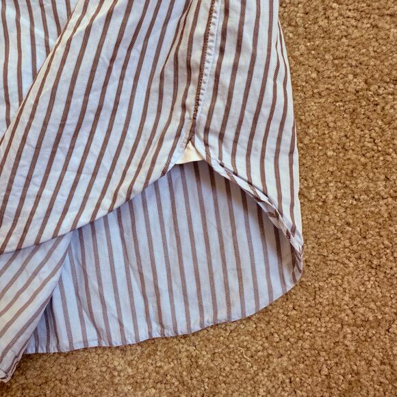 Ermenegildo Zegna Striped 100% Cotton Regular Fit Button-Down Shirt Men’s 18/46 - Picture 6 of 9